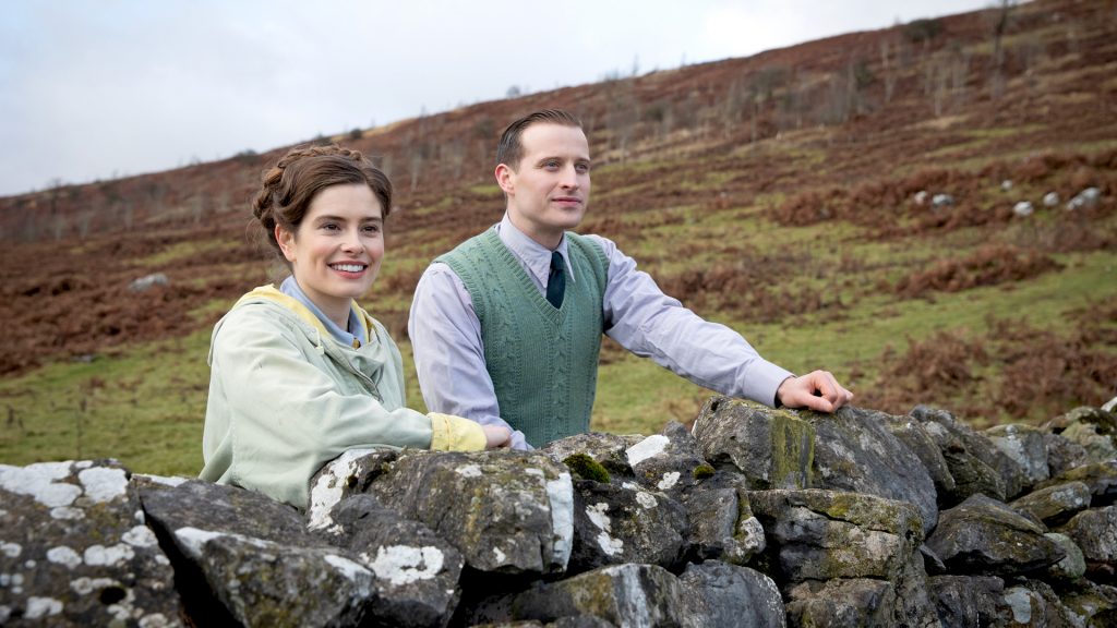 Rachel Shenton and Nicholas Ralph in All Creatures Great and Small on MASTERPIECE on PBS