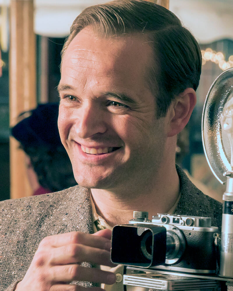 Actor Oliver Dimsdale as Daniel Marlowe in the TV mystery series, Grantchester.